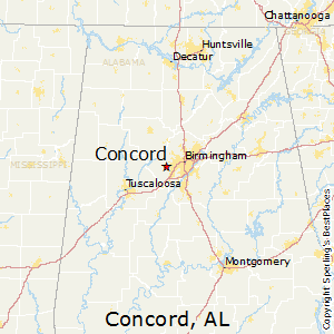 Concord,Alabama Map