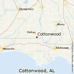 Cottonwood,Alabama Map