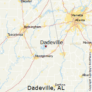 Dadeville,Alabama Map