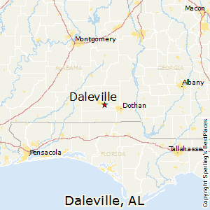 Daleville,Alabama Map