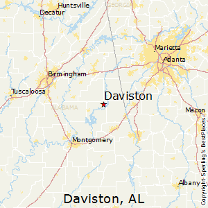 Daviston,Alabama Map