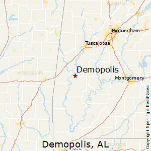 Demopolis,Alabama Map