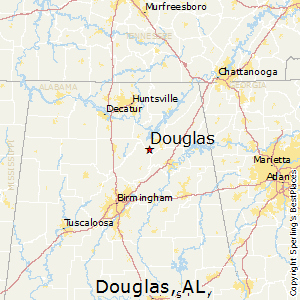 Douglas,Alabama Map
