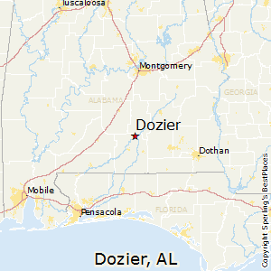 Dozier,Alabama Map