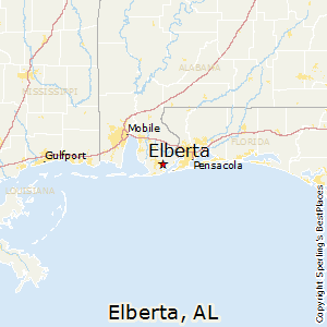 Elberta,Alabama Map