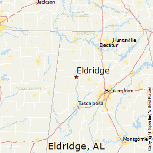 Eldridge,Alabama Map