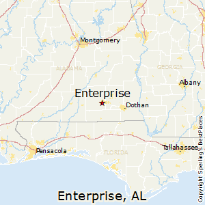 Enterprise,Alabama Map