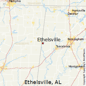 Ethelsville,Alabama Map