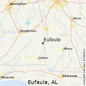 Eufaula,Alabama Map
