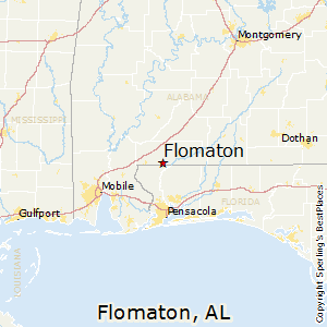 Flomaton,Alabama Map