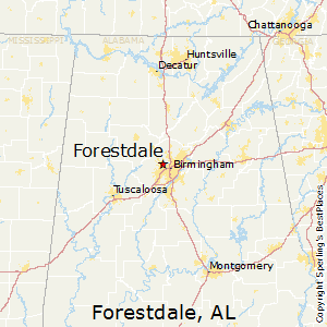 Forestdale,Alabama Map
