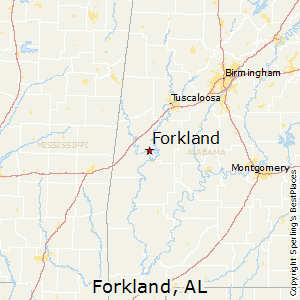Forkland,Alabama Map