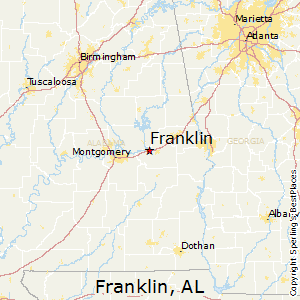 Franklin,Alabama Map