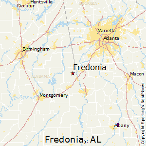 Fredonia,Alabama Map
