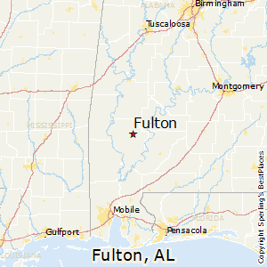Fulton,Alabama Map