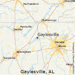 Gaylesville,Alabama Map