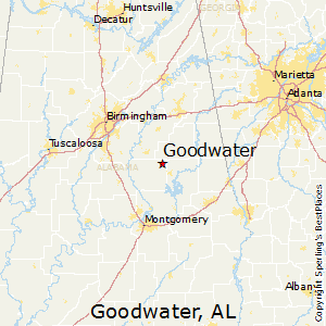Goodwater,Alabama Map