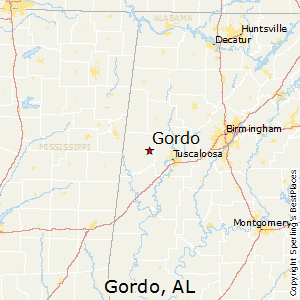 Gordo,Alabama Map