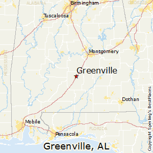 Greenville,Alabama Map