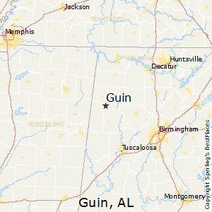 Guin,Alabama Map