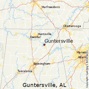 Guntersville,Alabama Map