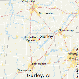 Gurley,Alabama Map