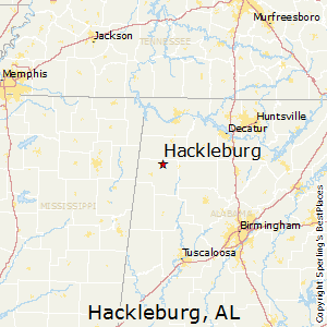 Hackleburg,Alabama Map