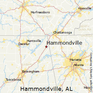 Hammondville,Alabama Map