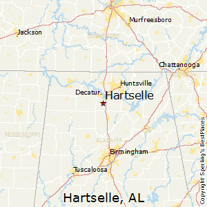 Hartselle,Alabama Map