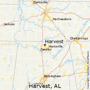 Harvest,Alabama Map
