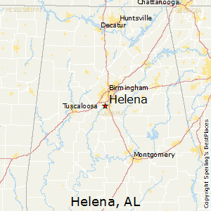 Helena,Alabama Map