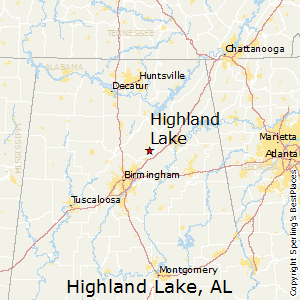 Highland_Lake,Alabama Map