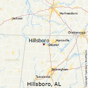 Hillsboro,Alabama Map