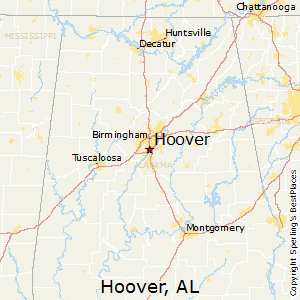Hoover,Alabama Map
