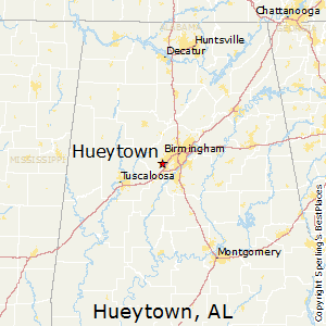 Hueytown,Alabama Map