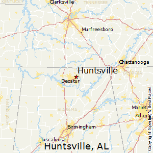 Huntsville,Alabama Map