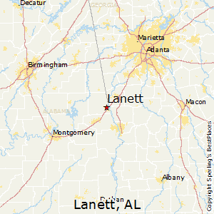 Lanett,Alabama Map