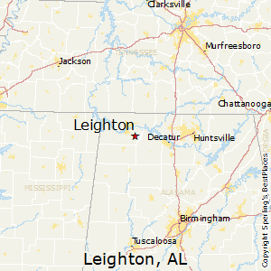 Leighton,Alabama Map