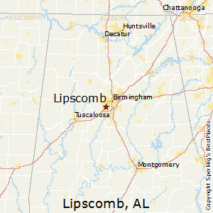 Lipscomb,Alabama Map