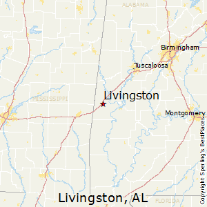 Livingston,Alabama Map