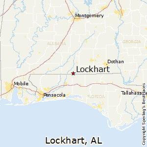 Lockhart,Alabama Map