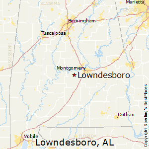 Lowndesboro,Alabama Map