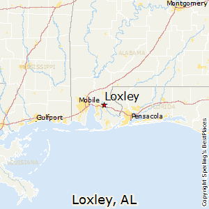 Loxley,Alabama Map