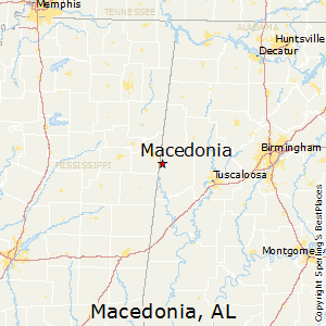 Macedonia,Alabama Map
