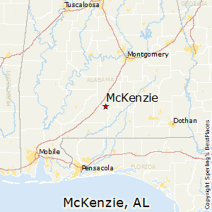 McKenzie,Alabama Map