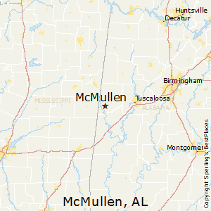 McMullen,Alabama Map