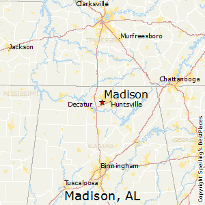 Madison,Alabama Map