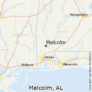 Malcolm,Alabama Map