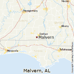Malvern,Alabama Map