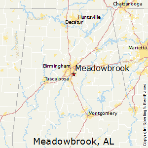 Meadowbrook,Alabama Map